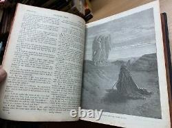 Rare 1897 Holy Bible Gustave Dore Artwork Old & New Testaments Book (ev5)