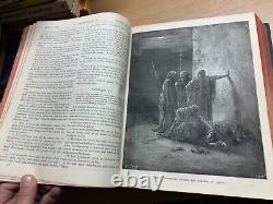 Rare 1897 Holy Bible Gustave Dore Artwork Old & New Testaments Book (ev5)