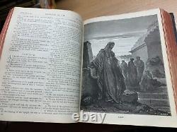 Rare 1897 Holy Bible Gustave Dore Artwork Old & New Testaments Book (ev5)