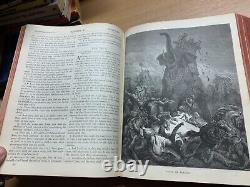 Rare 1897 Holy Bible Gustave Dore Artwork Old & New Testaments Book (ev5)