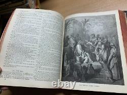 Rare 1897 Holy Bible Gustave Dore Artwork Old & New Testaments Book (ev5)