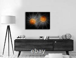 Rare 24 Orange 6 Sizes Canvas Ready To Hang Wall Art Office Living Room Bedroom