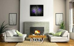 Rare 25 Purple 6 Sizes Canvas Ready To Hang Wall Art Office Living Room Bedroom
