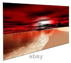 Rare 27 Red 6 Sizes Canvas Ready To Hang Wall Art Offfice Living Room Bedroom