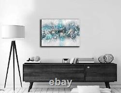 Rare 30 Teal 6 Sizes Canvas Ready To Hang Wall Art living Room Bedroom Office