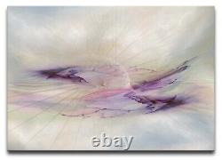 Rare 32 Purple 6 Sizes Canvas Ready To Hang Wall Art living Room Bedroom Office