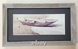 Rare Andrew Wyeth Matted & Framed Print SPINDRIFT Excellent Condition