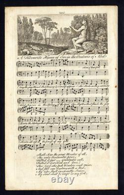 Rare Antique Print-A NEW SONG-OLD ENGLISH SONG-EVE-Oswald-Welcker-1760