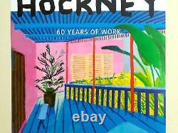 Rare David Hockney Lithograph Print 60 Years Of Work Tate Museum Exhbt Poster
