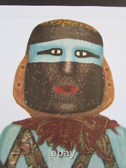 Rare Jack Silverman Print Mimbres Ritual Figure New Mexico Circa 1350