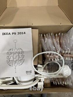 Rare Large NEW IKEA PS 2014 Ceiling Pendant Lamp White/Copper Deathstar 20