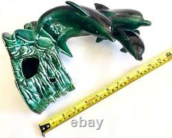 Rare Large Possibly Poole Pottery Dolphins Incense Burner (12/30cm, 1.4kg)