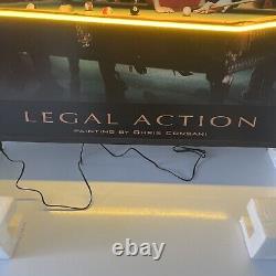 Rare Legends Playing Pool Legal Action Classic Neon Led Print Chris Consani