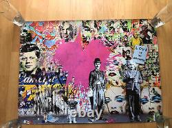 Rare Mr Brainwash Love Is The Answer Authentic Lithograph Print Pop Art Poster