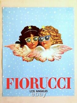 Rare Original Vintage 1980 Fiorucci Los Angeles New Wave Fashion Poster
