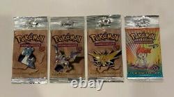 Rare Pokemon Fossil Booster Packs Art Set + Gym Heroes Pack New And Unopened