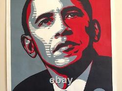 Rare Shepard Fairey Obama Hope 2008 Dnc Campaign Original Litho Print Poster