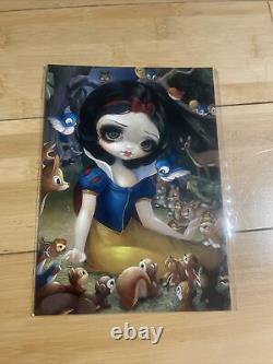 Rare Snow White In The Forest Jasmine Becket Griffith Postcard Wonderground Art
