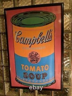 Rare Vintage ANDY WARHOL FOUNDATION Lithograph Print CAMPBELLS SOUP CAN 1968