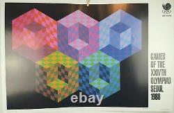 Rare and Vintage 1988 Seoul Olympic Posters Set of 9