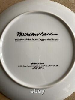 Rauschenberg Plate Rare Exclusive Guggenheim Museum New York 1997 Pop Art