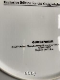 Rauschenberg Plate Rare Exclusive Guggenheim Museum New York 1997 Pop Art