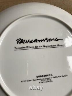 Rauschenberg Plate Rare Exclusive Guggenheim Museum New York 1997 Pop Art