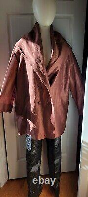 Romeo Gigli Eggs Copper coat + NWOT Italy VTG 90 RARE jacket COLLECTORS! Sz 44