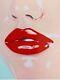 Sara Pope Lips Signed Limited Edition Of 50! A6 14.8 X 10.5cm Rare