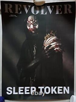 SLEEP TOKEN Poster RARE /250 Worldwide REVOLVER Art PRINT Badge & Ltd MAGAZINE