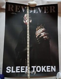 SLEEP TOKEN Poster RARE /250 Worldwide REVOLVER Art PRINT Badge & Ltd MAGAZINE