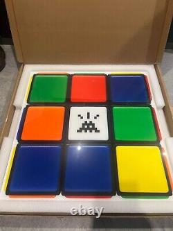 SPACE INVADER Invaded Cube Hand Signed