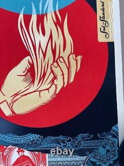 Shepard Fairey OBET Sub-Standard screen print SIGNED LIMITED EDITION MINT & RARE
