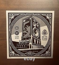 Shepard Fairey OBEY RECORDS Signed Numbered Screen Print 77/200 RARE
