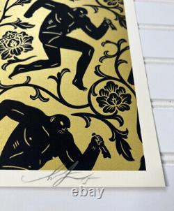 Shepard Fairey Obey X Cleon Peterson Signed Numbered AP Screen Print RARE