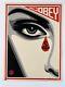 Shepard Fairey Eye Alert Print. 18x 24. Cream. 2010. S/n. Rare