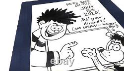 Signed Nigel Parkinson The Beano Artist Dennis The Menace Artwork Doodle Rare