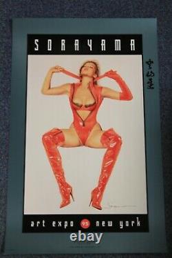 Sorayama Signed Poster Art Expo New York Large Offset 56x88,9cm Rare, Vintag