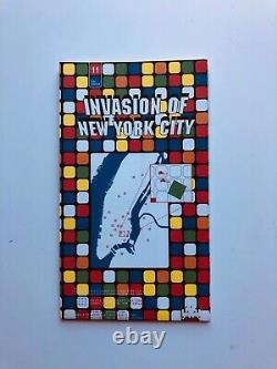 Space Invader Signed NYC Map #11 Rare 2004