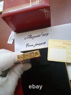 St Dupont Lighter Art Deco Line 2 New, Gold, Very Rare, Bnib, From 1996 Untoched