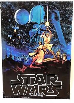 Star Wars A NEW HOPE Original 1977 RARE movie poster 20 X 28 Hildebrandt Art