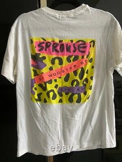Stephen Sprouse Super RARE T-shirt with Andy Warhol camouflage print Vintage 1987