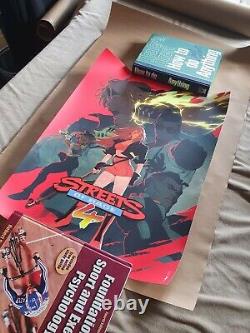 Streets Of Rage 4 Poster Art Ben Fiquet Red Variant Rare Limited Edition