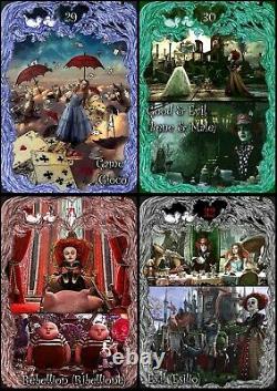 Tarot Alice in Wonderland art card deck rare edition original handmade in Italy