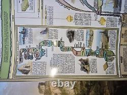 The Book of Mormon Timeline Poster, 6 ft x 2 ft, New, Rare, Collectible + 2 Maps