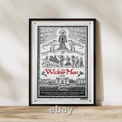 The Wicker Man Poster Framed Set of 3 Wall Art, Rare Movie Art, 50th Anniversary