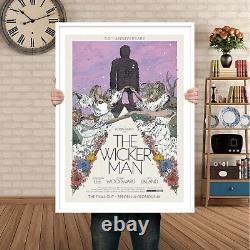 The Wicker Man Poster Framed Set of 3 Wall Art, Rare Movie Art, 50th Anniversary