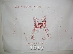 Tracey Emin Not A Happy Kitten. Rare Limited Edition Print
