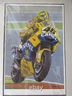 Tribute to Valentino Rossi NEW Rare Signed Motorsport Limited Edition Print