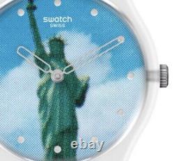 Unisex Swatch New York Rare Art Watch 34mm Japanese Artist Tadanori Collection